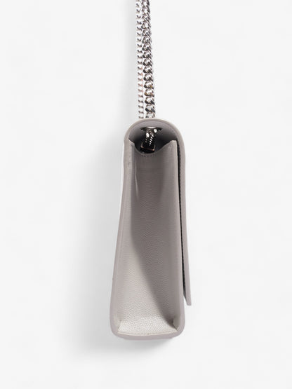 Saint Laurent Classic Monogram Kate Medium Grey Leather