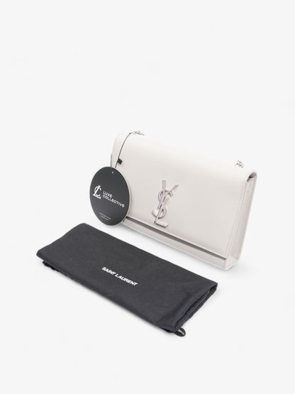 Saint Laurent Classic Monogram Kate Medium Grey Leather