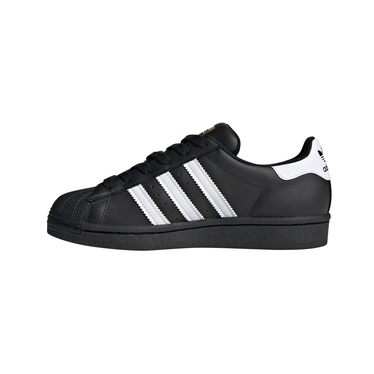 Big Kids' Adidas Superstar J "Core Black Cloud White"