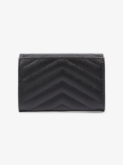 Saint Laurent Monogram Fold Wallet Black Matelasse Leather