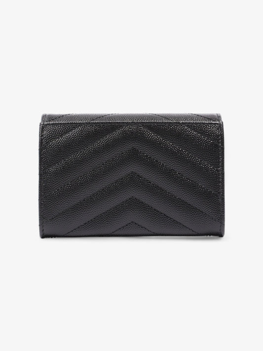 Saint Laurent Monogram Fold Wallet Black Matelasse Leather