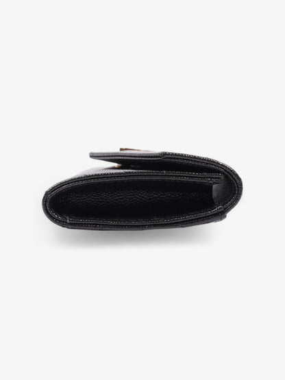 Saint Laurent Monogram Fold Wallet Black Matelasse Leather