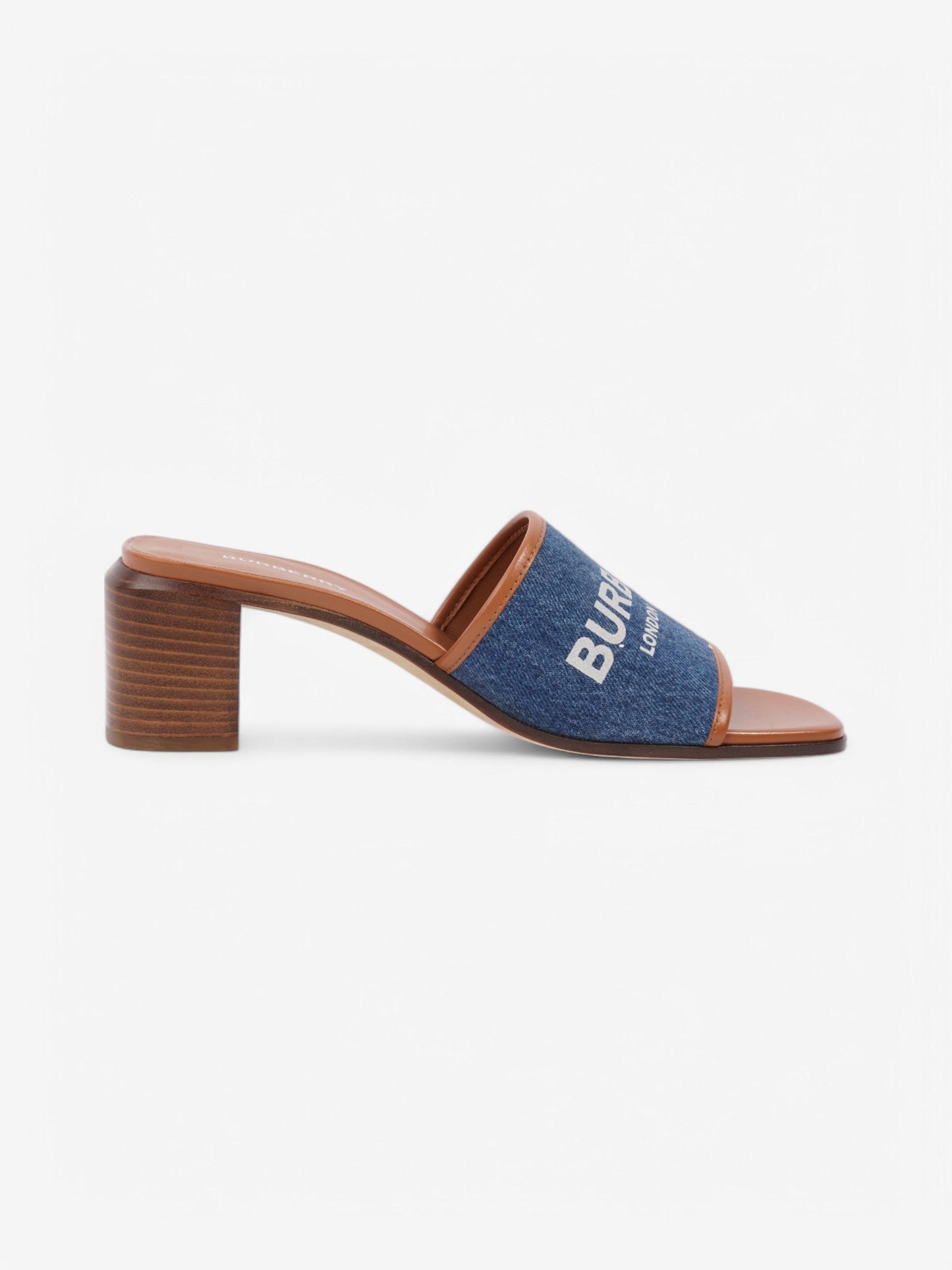 Burberry Denim Mules 55 Blue / Brown Denim EU 38 UK 5