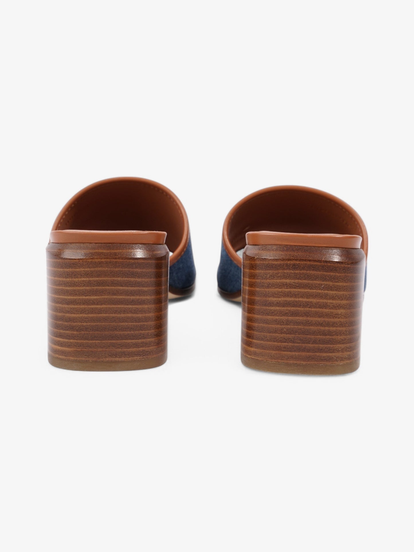 Burberry Denim Mules 55 Blue / Brown Denim EU 38 UK 5