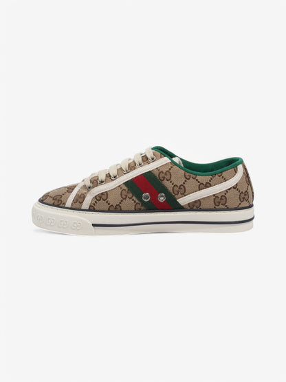 Gucci Tennis1977 Beige  / Green / Red Canvas EU 37.5 UK 4.5
