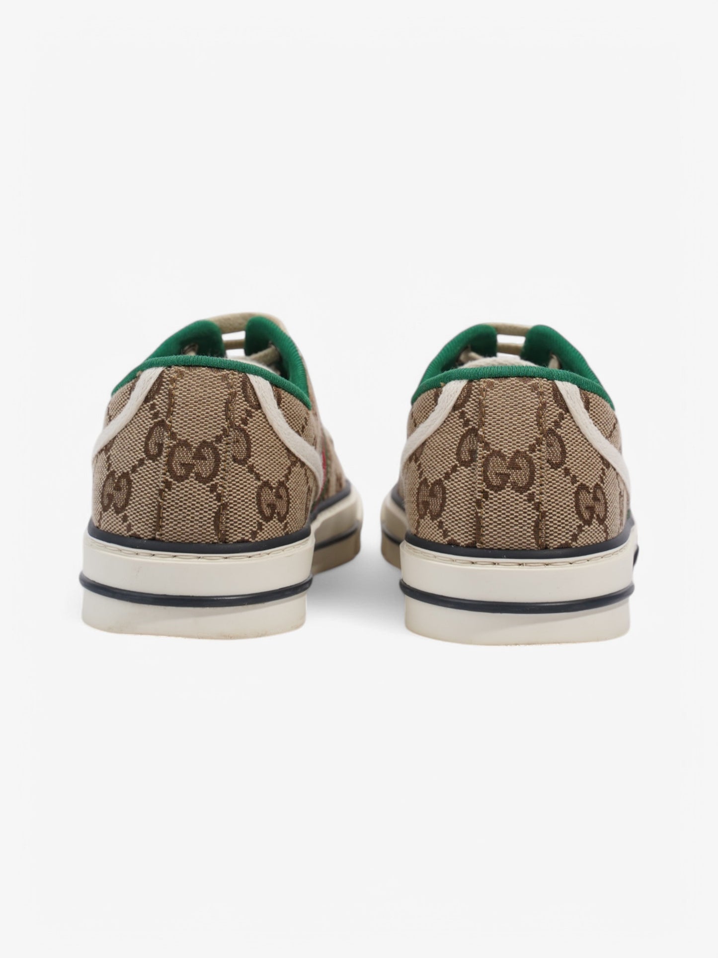 Gucci Tennis1977 Beige  / Green / Red Canvas EU 37.5 UK 4.5