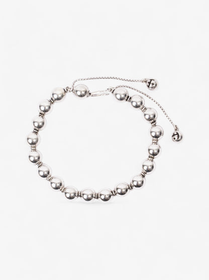 Gucci Beaded Bracelet Silver Silver Sterling 16