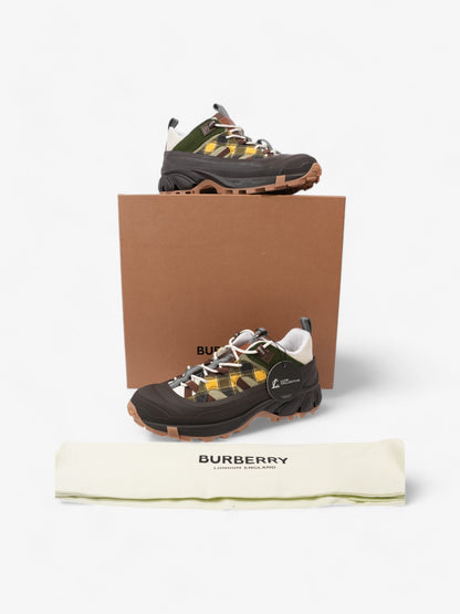 Burberry Arthur Sneakers Brown / Green / Yellow Rubber EU 42 UK 8