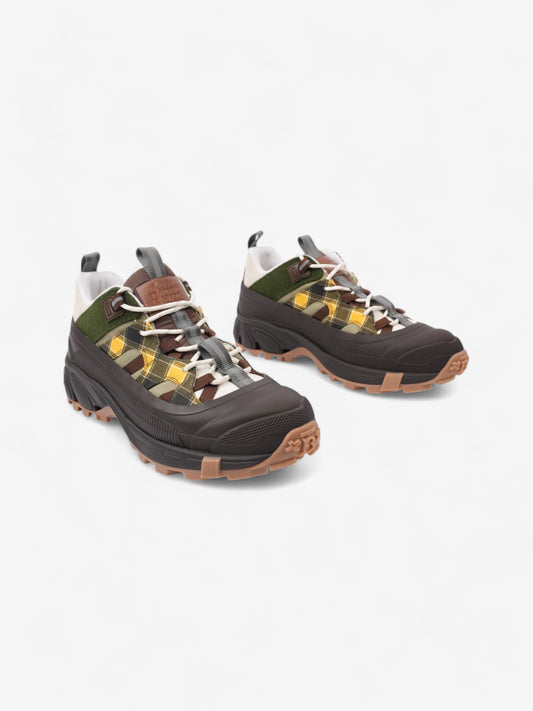Burberry Arthur Sneakers Brown / Green / Yellow Rubber EU 42 UK 8