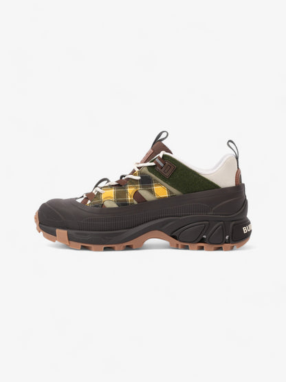 Burberry Arthur Sneakers Brown / Green / Yellow Rubber EU 42 UK 8