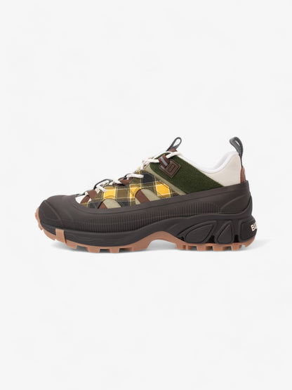 Burberry Arthur Sneakers Brown / Green / Yellow Rubber EU 42 UK 8