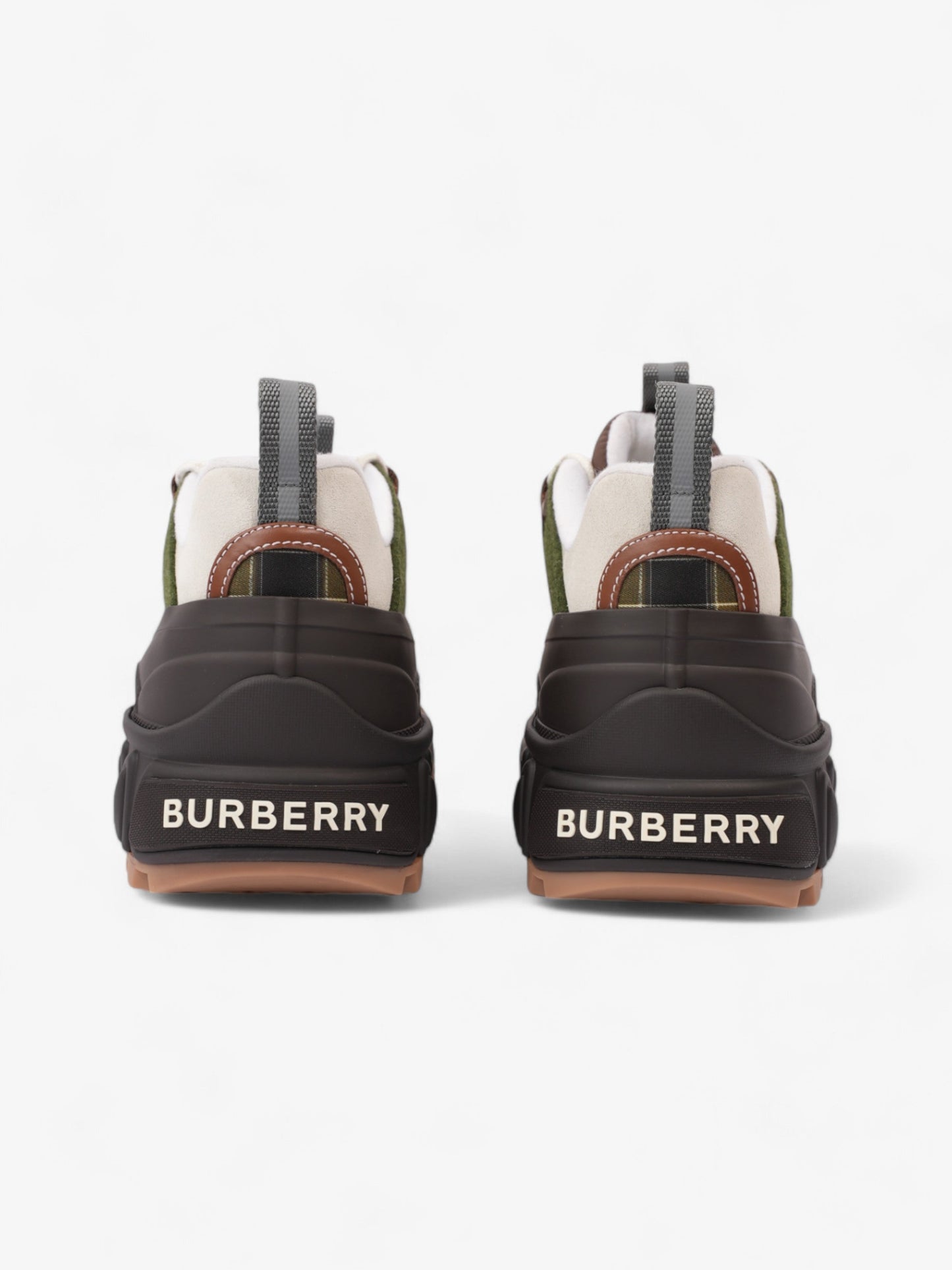 Burberry Arthur Sneakers Brown / Green / Yellow Rubber EU 42 UK 8