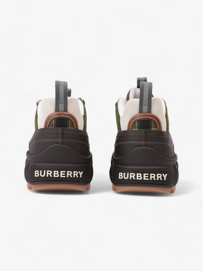 Burberry Arthur Sneakers Brown / Green / Yellow Rubber EU 42 UK 8