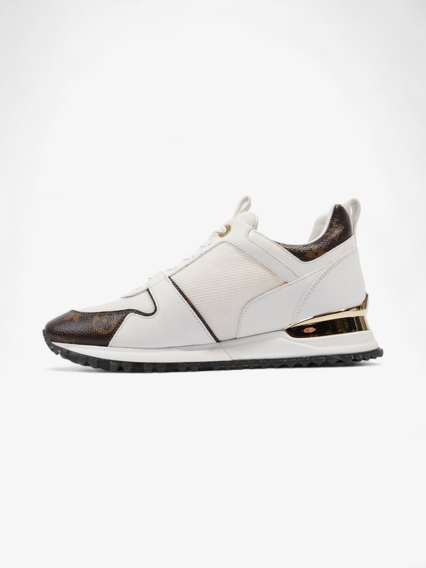 Louis Vuitton Run Away Sneakers White / Brown Monogram Mesh EU 37.5 UK 4.5