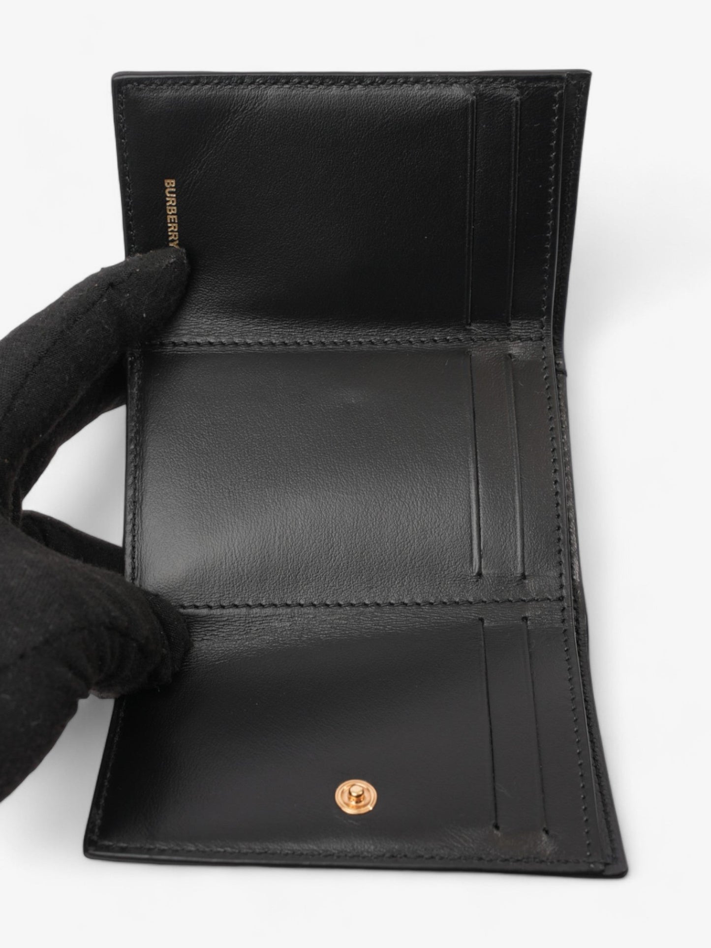 Burberry Lark TB Wallet Black Leather
