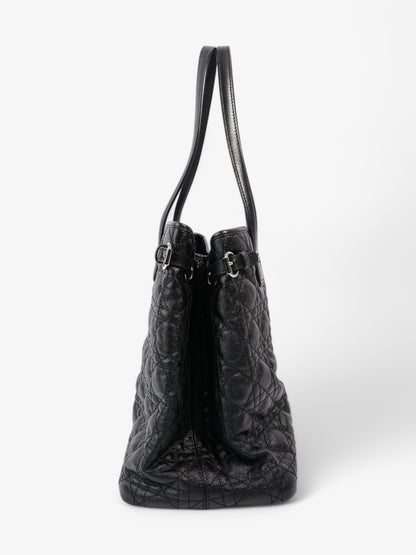 Christian Dior Panarea Tote Black Coated Canvas