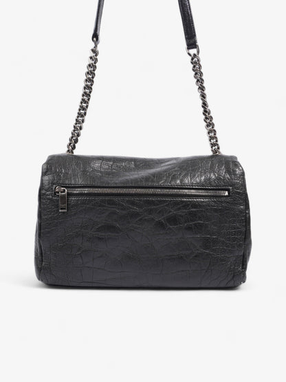 Saint Laurent West Hollywood Monogram Black Calfskin Leather Medium