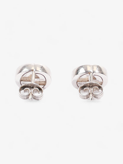 Gucci Interlocking G Earrings Silver Silver Sterling
