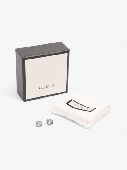 Gucci Interlocking G Earrings Silver Silver Sterling