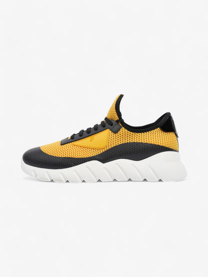Fendi Mesh Sneakers Yellow / Black Mesh EU 41 UK 7
