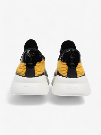 Fendi Mesh Sneakers Yellow / Black Mesh EU 41 UK 7