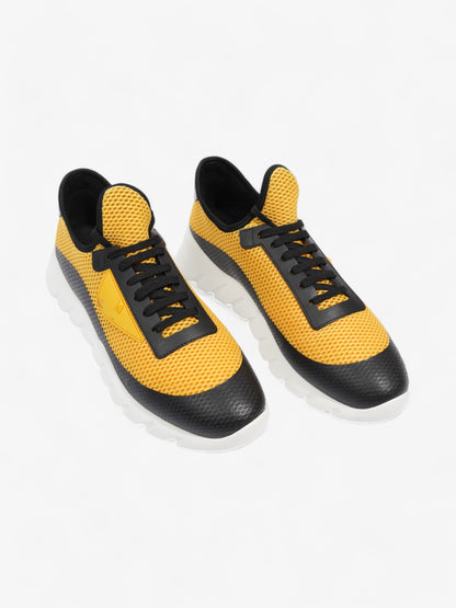 Fendi Mesh Sneakers Yellow / Black Mesh EU 41 UK 7