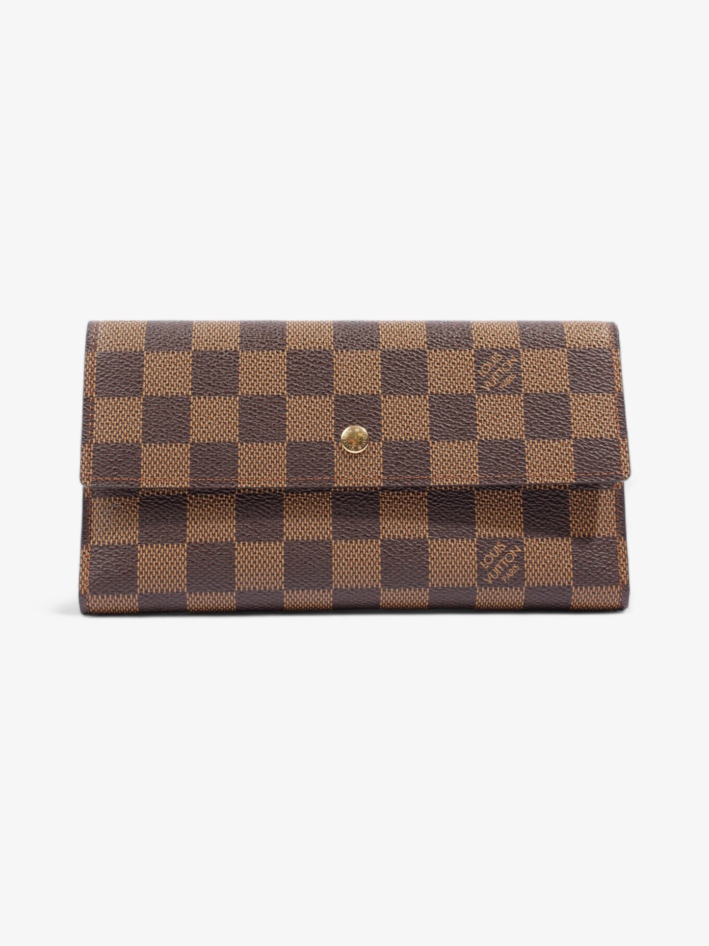 Louis Vuitton Sarah GM Long Wallet Damier Ebene Canvas
