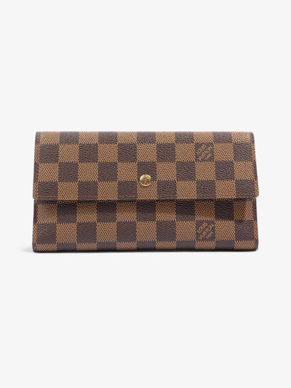 Louis Vuitton Sarah GM Long Wallet Damier Ebene Canvas