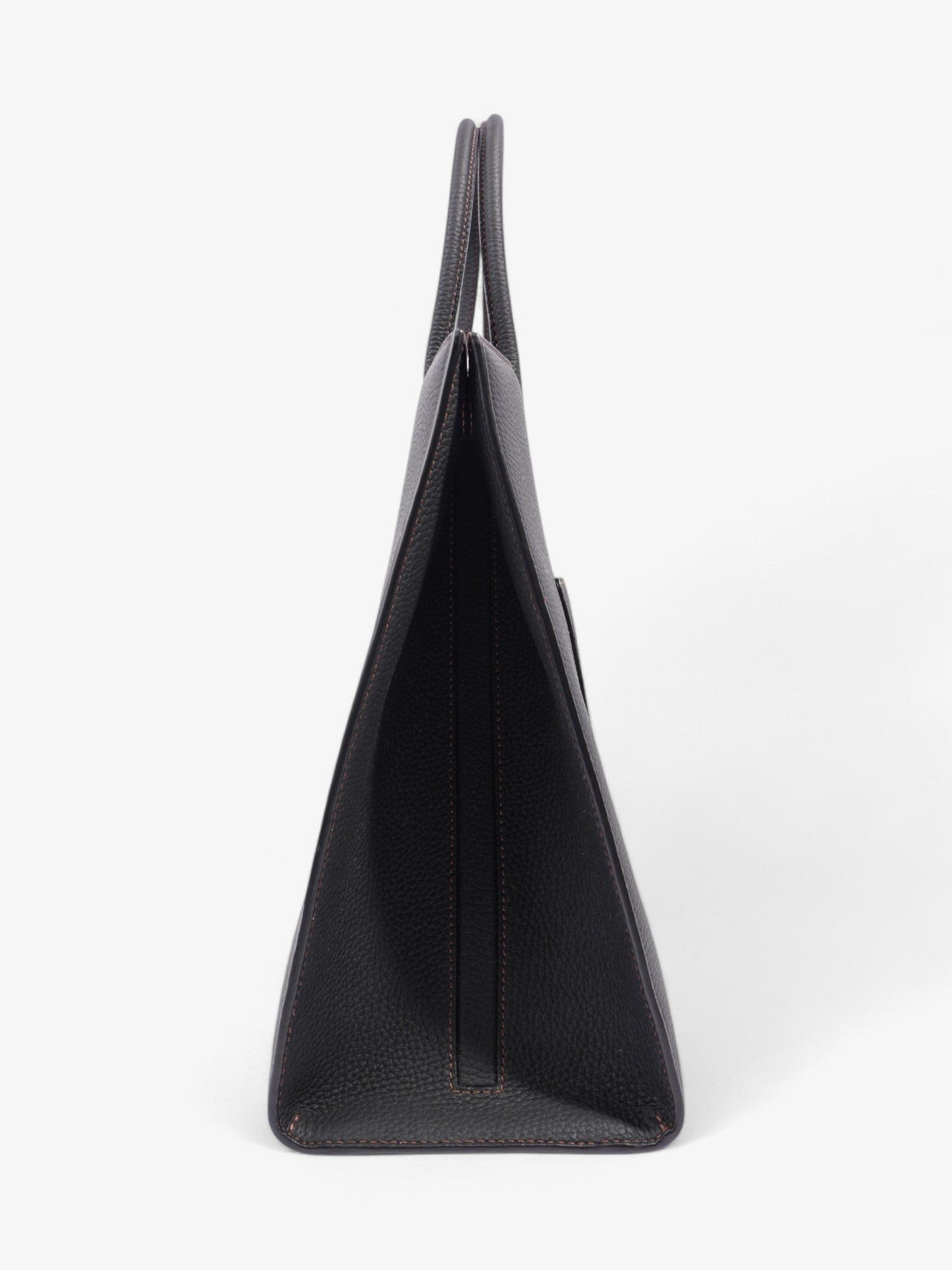 Burberry TB Tote Black Grained Leather Medium