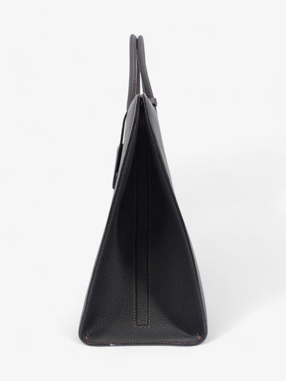 Burberry TB Tote Black Grained Leather Medium