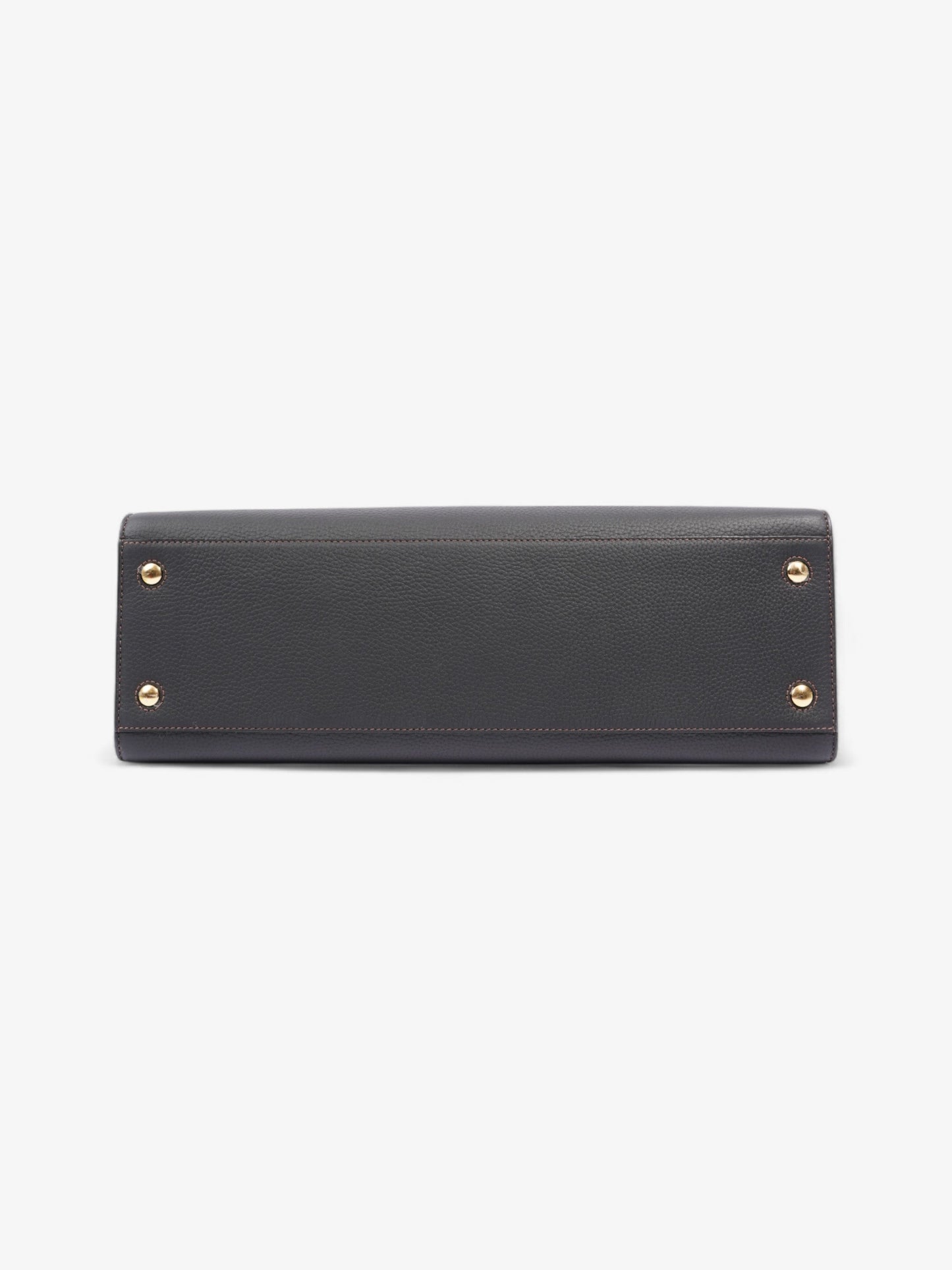Burberry TB Tote Black Grained Leather Medium