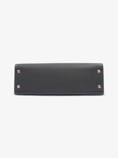 Burberry TB Tote Black Grained Leather Medium
