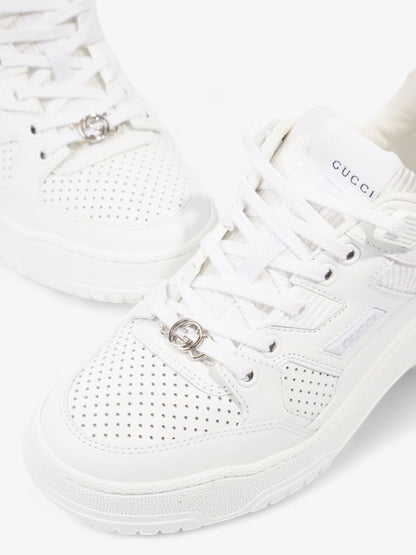 Gucci Interlocking GG Sneakers White  Leather EU 37.5 UK 4.5