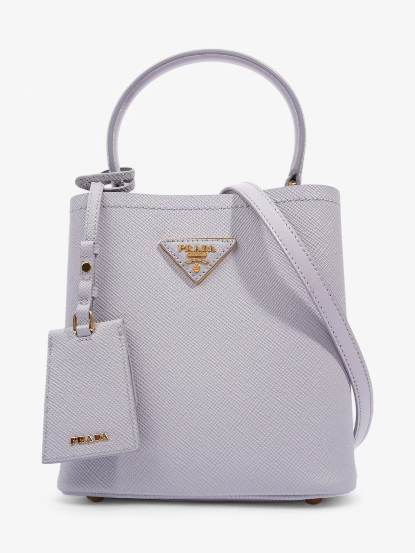 Prada Panier Lilac Saffiano Leather Small