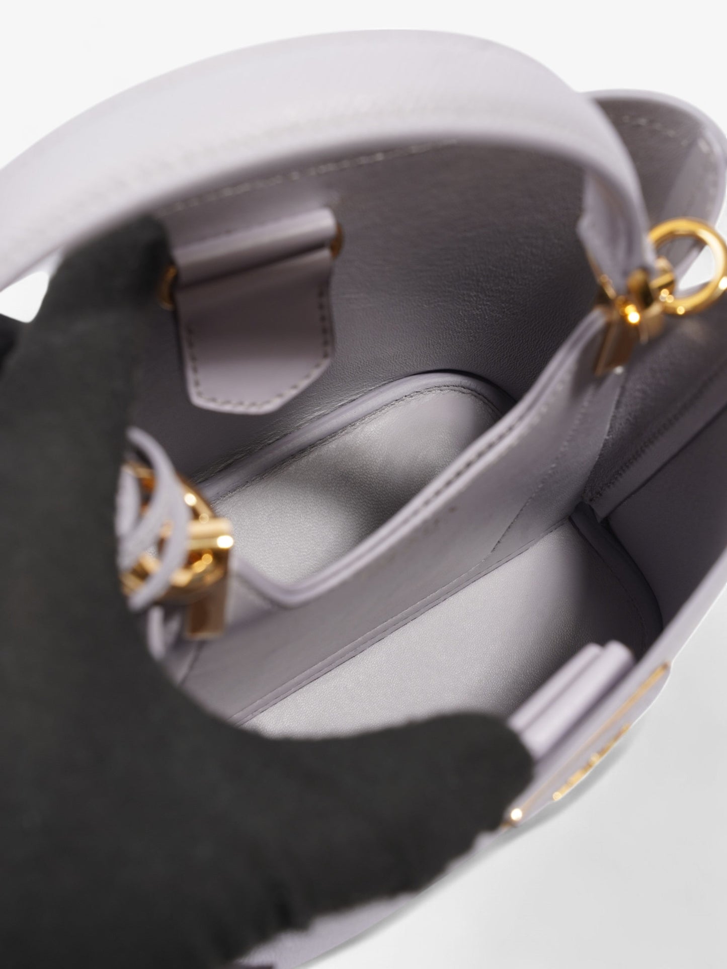 Prada Panier Lilac Saffiano Leather Small