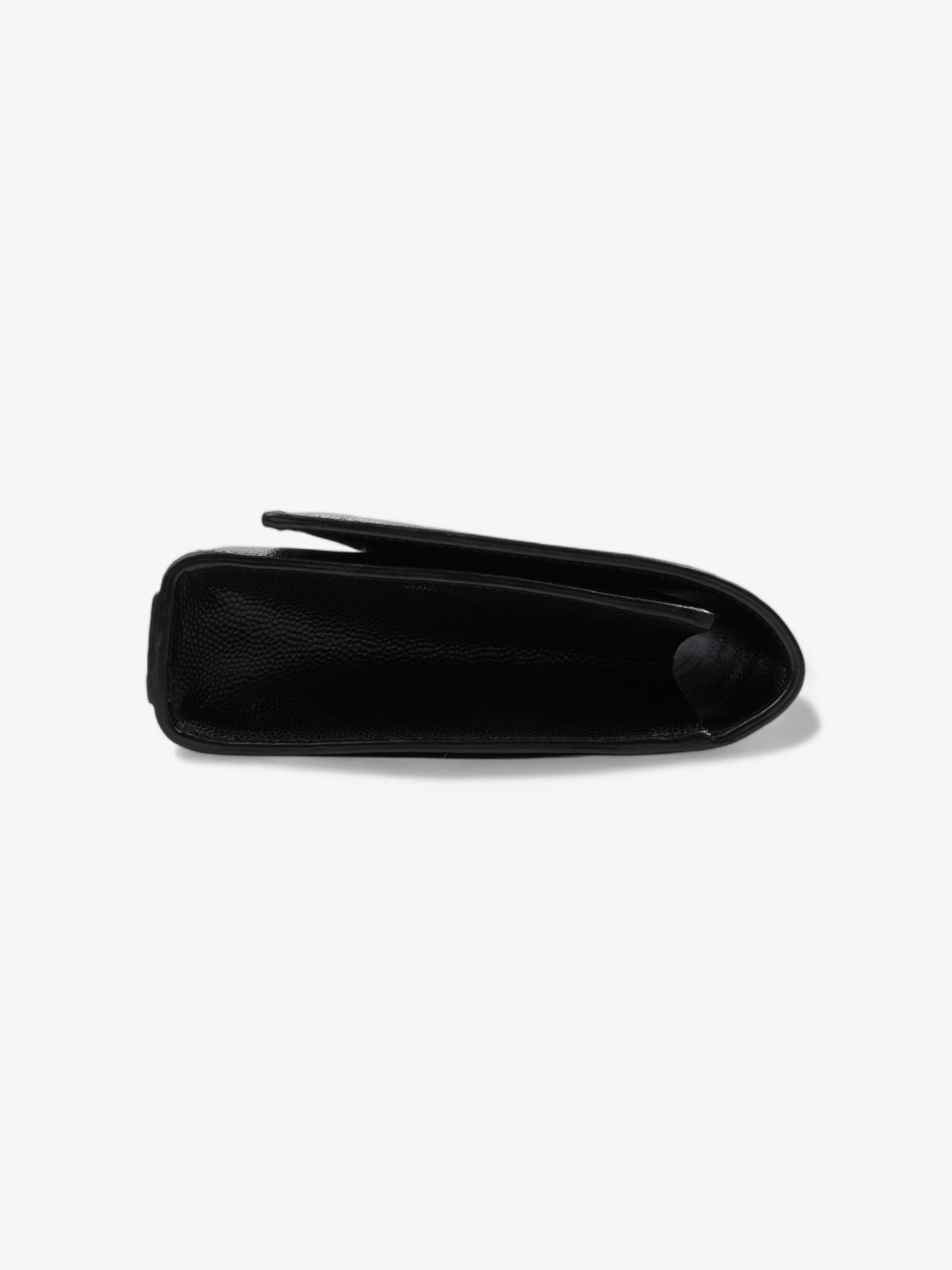 Saint Laurent Cassandre Clutch Black Leather