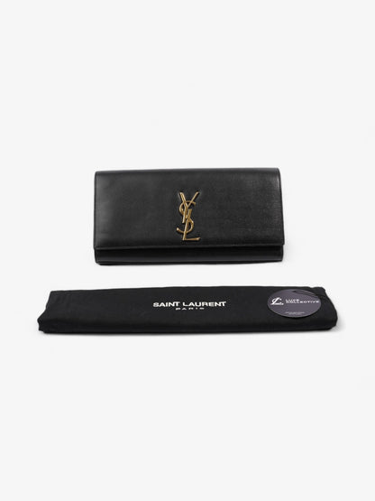 Saint Laurent Cassandre Clutch Black Leather
