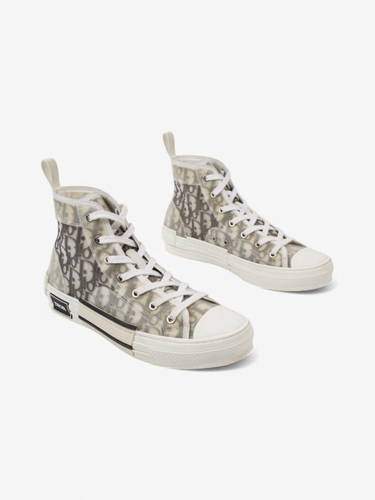 Christian Dior B23 High-tops White  / Grey Oblique Mesh EU 40 UK 6