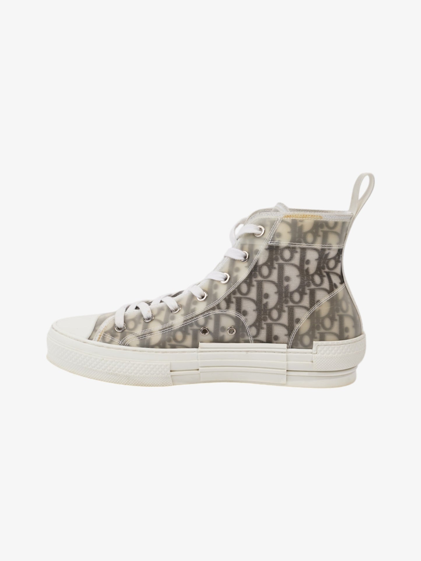 Christian Dior B23 High-tops White  / Grey Oblique Mesh EU 40 UK 6
