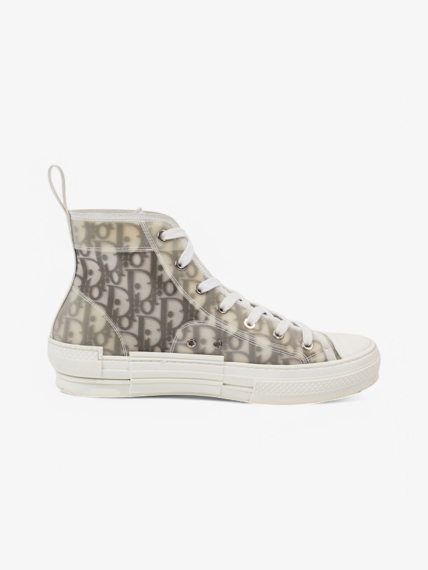 Christian Dior B23 High-tops White  / Grey Oblique Mesh EU 40 UK 6