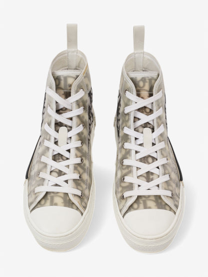 Christian Dior B23 High-tops White  / Grey Oblique Mesh EU 40 UK 6