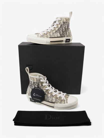 Christian Dior B23 High-tops White  / Grey Oblique Mesh EU 40 UK 6