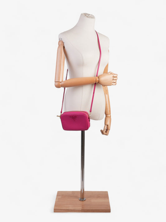 Prada Camera Bag Hot Pink Saffiano Leather