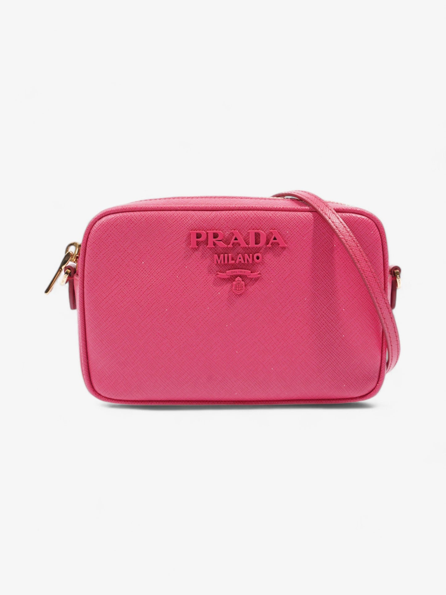 Prada Camera Bag Hot Pink Saffiano Leather