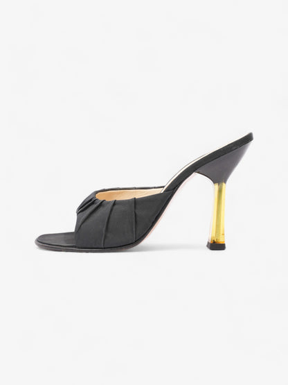 Prada Pump 100 Black Satin EU 37 UK 4