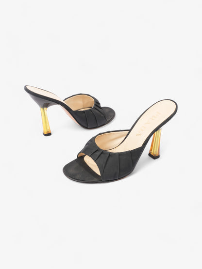 Prada Pump 100 Black Satin EU 37 UK 4