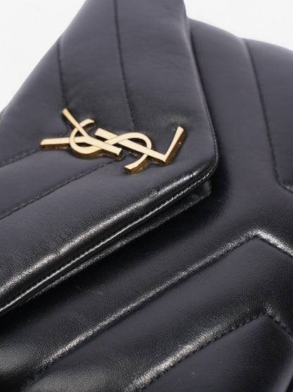 Saint Laurent Lou Lou Black Calfskin Leather Toy