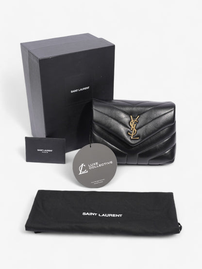 Saint Laurent Lou Lou Black Calfskin Leather Toy