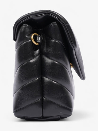 Saint Laurent Lou Lou Black Calfskin Leather Toy