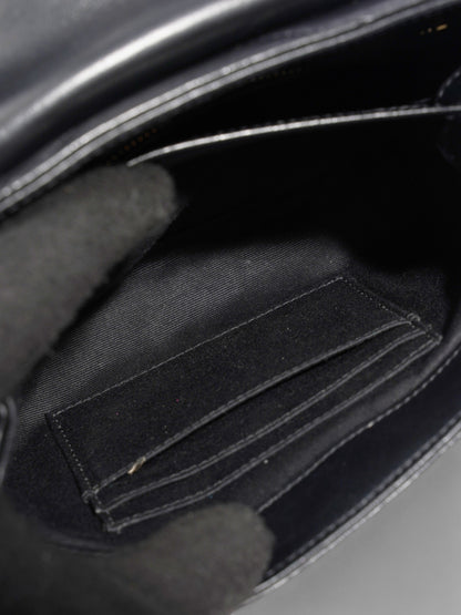 Saint Laurent Lou Lou Black Calfskin Leather Toy